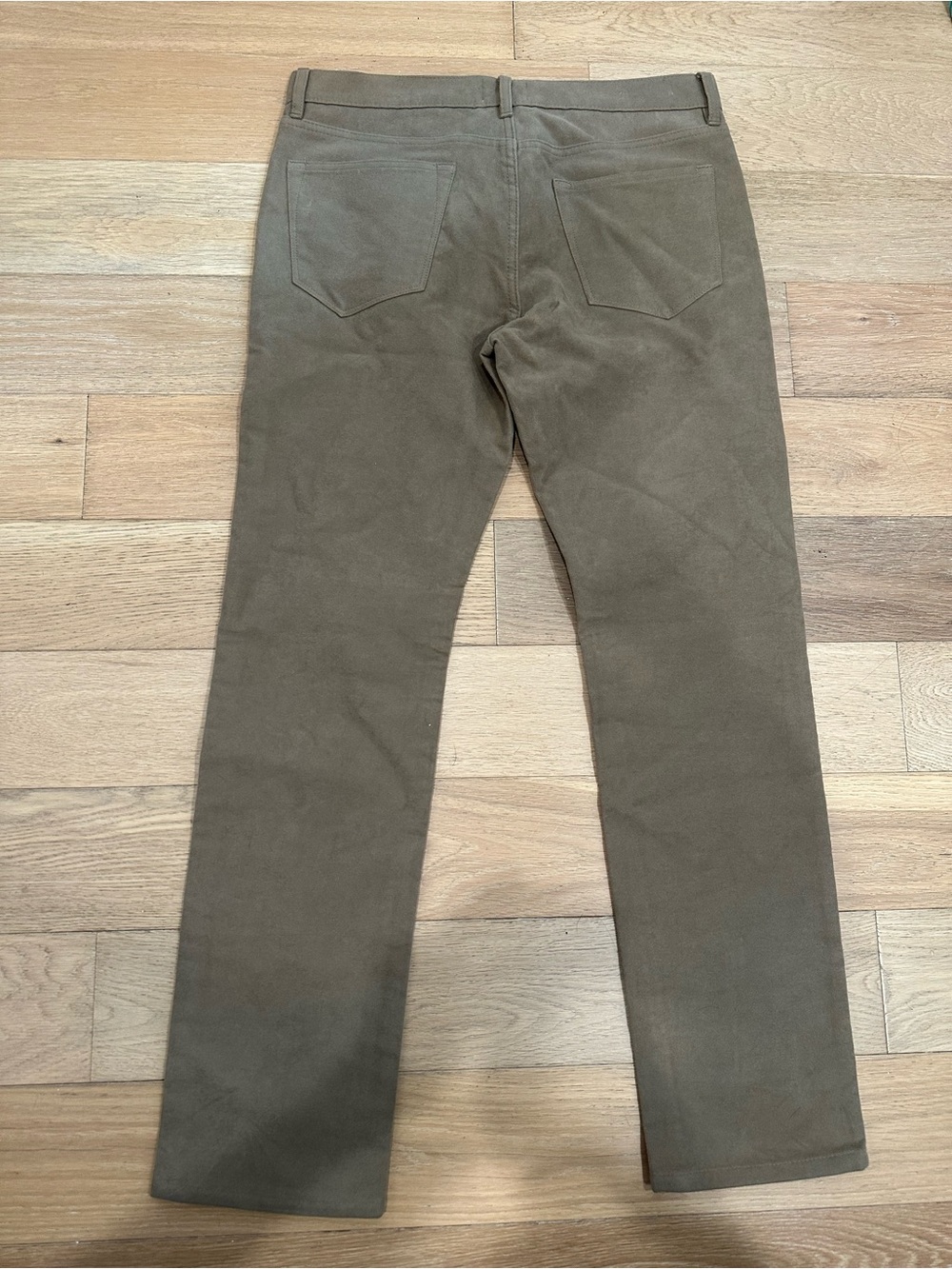 Sid Mashburn Trousers Men's 34x32 Brown Moleskin Button Fly Chino - Picture 4 of 12